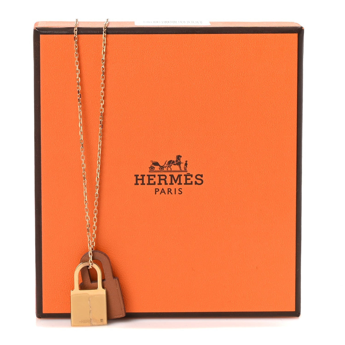 Hermes Swift Small O'Kelly Pendant Necklace Gold