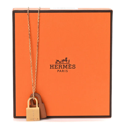 Hermes Swift Small O'Kelly Pendant Necklace Gold
