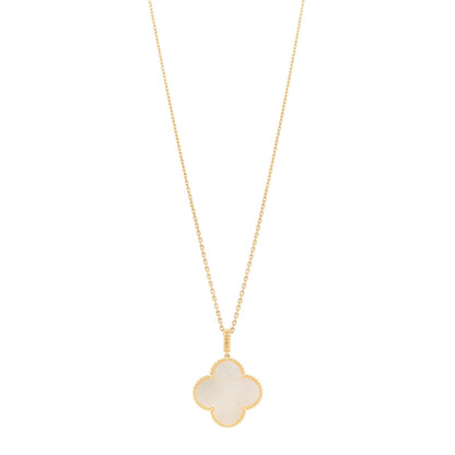 Van Cleef & Arpels 18K Yellow Gold Mother of Pearl Magic Alhambra Long Necklace