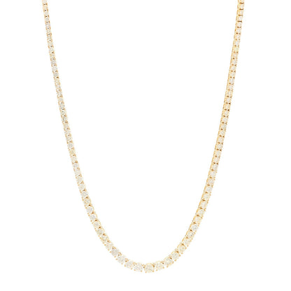 Parker & West 18K Yellow Gold Diamond 14.41ctw Tennis Necklace