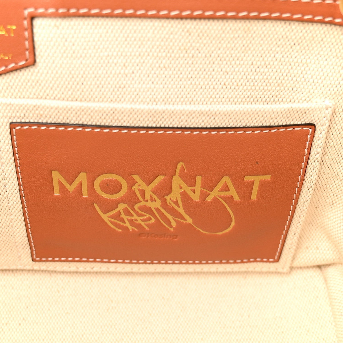 Moynat Calfskin Canvas M Labubu Tote PM Brown