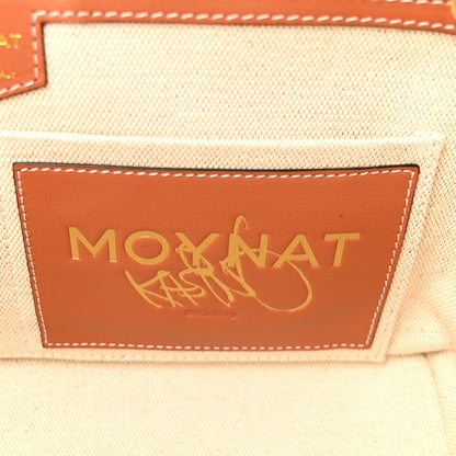 Moynat Calfskin Canvas M Labubu Tote PM Brown