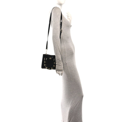 Gucci Polished Calfskin Small Diana Tote Bag Black