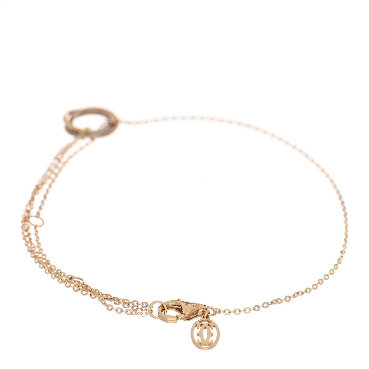 Cartier 18K Tricolor Gold Trinity Bracelet