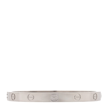 Cartier 18K White Gold LOVE Bracelet 17