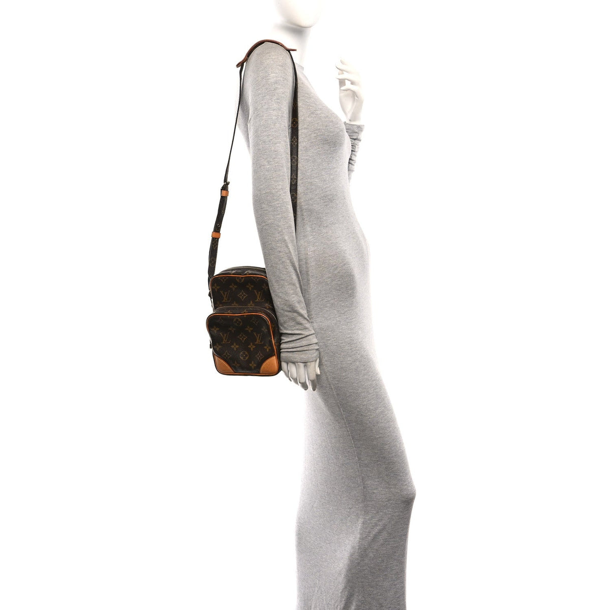 Louis Vuitton Monogram Amazone Shoulder Bag Brown