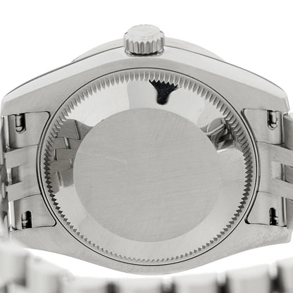 Rolex Stainless Steel 18K White Gold Diamond 31mm Datejust Watch 278384RBR