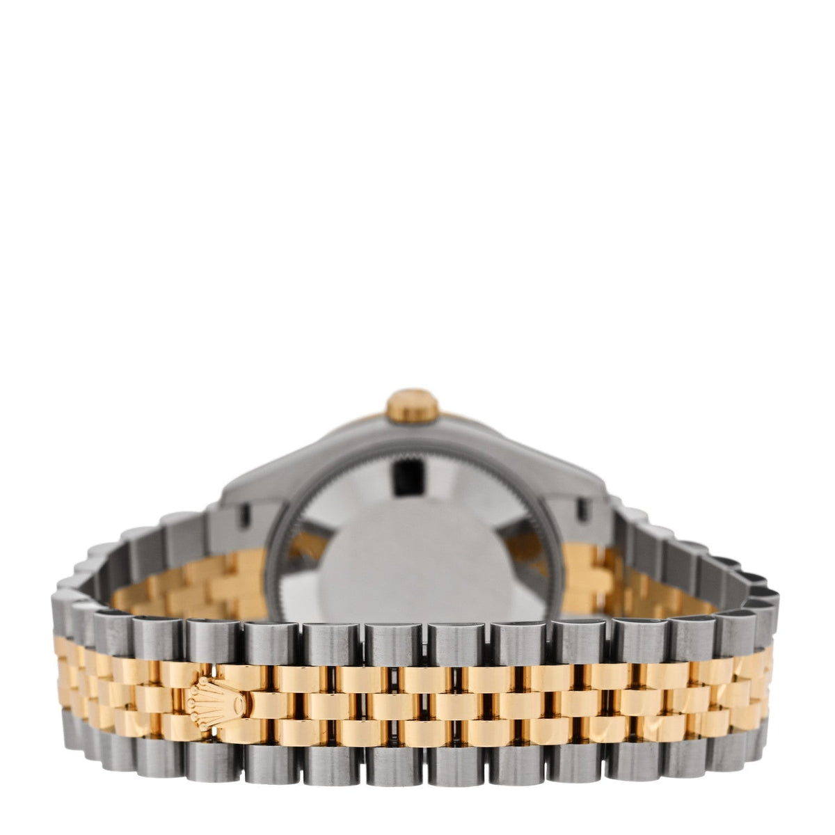Rolex Stainless Steel 18K Yellow Gold Diamond 31mm Datejust Watch Green 278383RBR