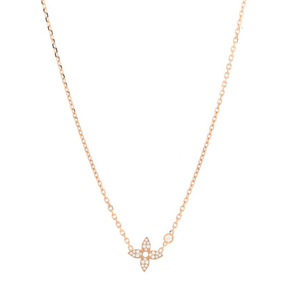 Louis Vuitton 18K Pink Gold Diamond Idylle Blossom Pendant Necklace