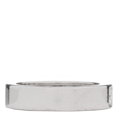 Cartier 18K White Gold Diamond Tectonic Band Ring