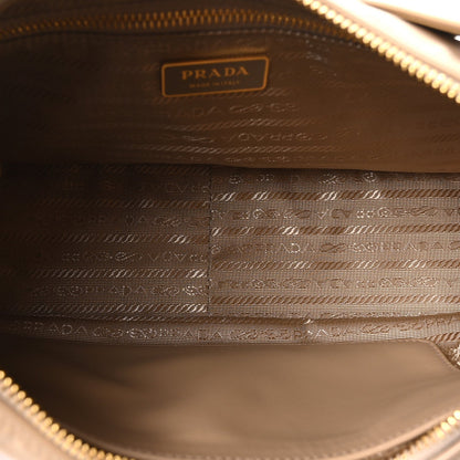 Prada Re-Nylon Vitello Large Aimee Shoulder Bag Cammello