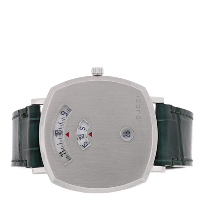 Gucci Stainless Steel Alligator 38mm Grip Quartz Watch Green