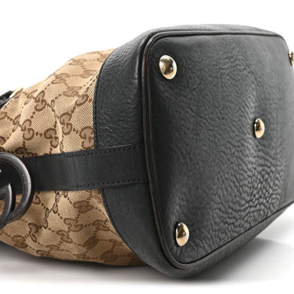 Gucci Monogram Medium Top Handle Bag Brown