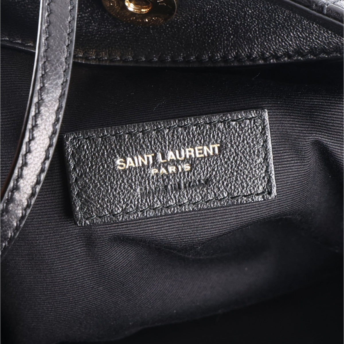Saint Laurent Lambskin Small Jamie Shopping Tote Black