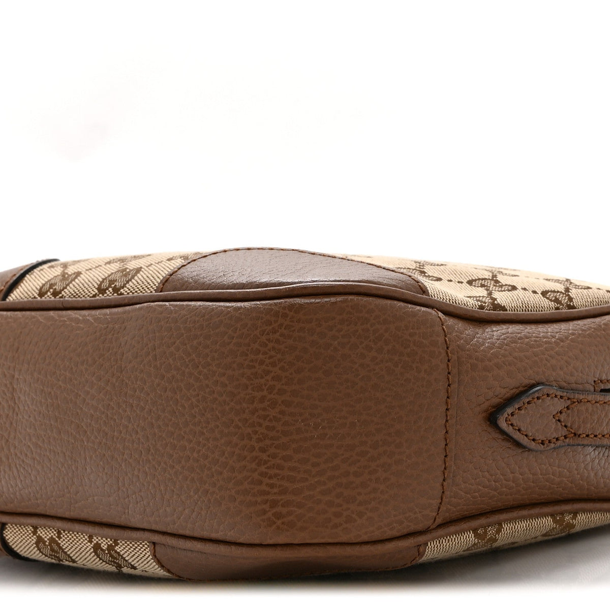 Gucci Monogram Mini Bree Messenger Bag Beige Tabacco