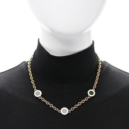 Bulgari 18K Yellow Gold Onyx BVLGARI BVLGARI Station Necklace
