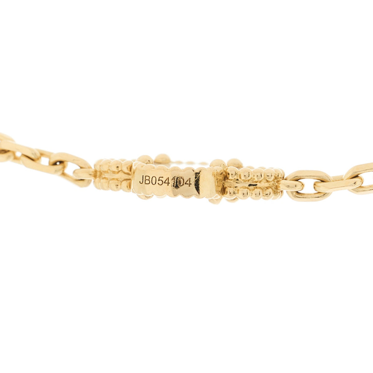 Van Cleef & Arpels 18K Yellow Gold Mother of Pearl 10 Motifs Vintage Alhambra Necklace