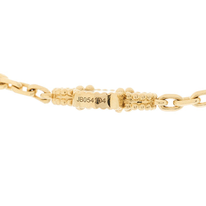 Van Cleef & Arpels 18K Yellow Gold Mother of Pearl 10 Motifs Vintage Alhambra Necklace