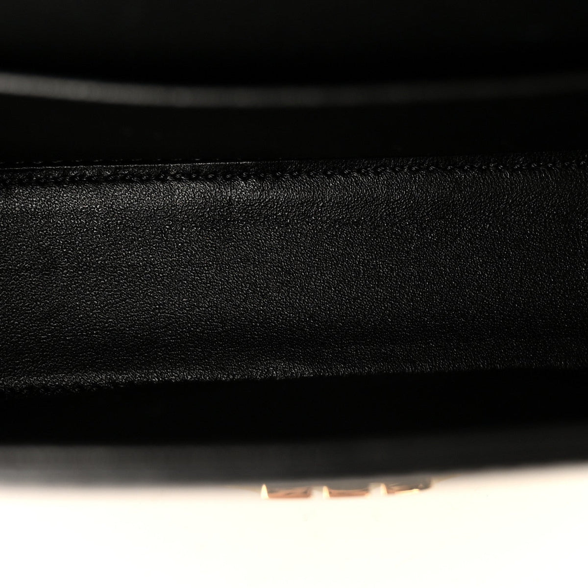 Celine Shiny Calfskin Triomphe Chain Shoulder Bag Black 1986036