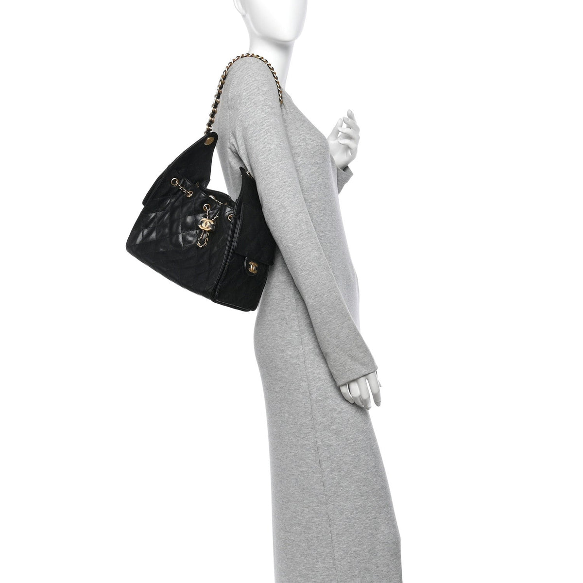 Chanel Caviar Quilted Small 25 Handbag Black 1980412