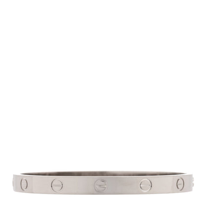 Cartier 18K White Gold LOVE Bracelet 17