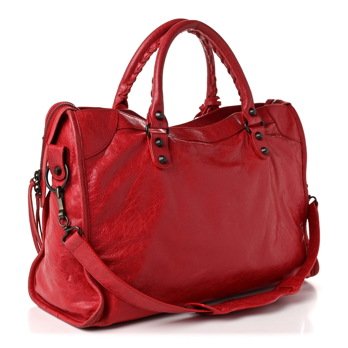 Balenciaga Agneau Classic Hardware City Rouge Cardinal