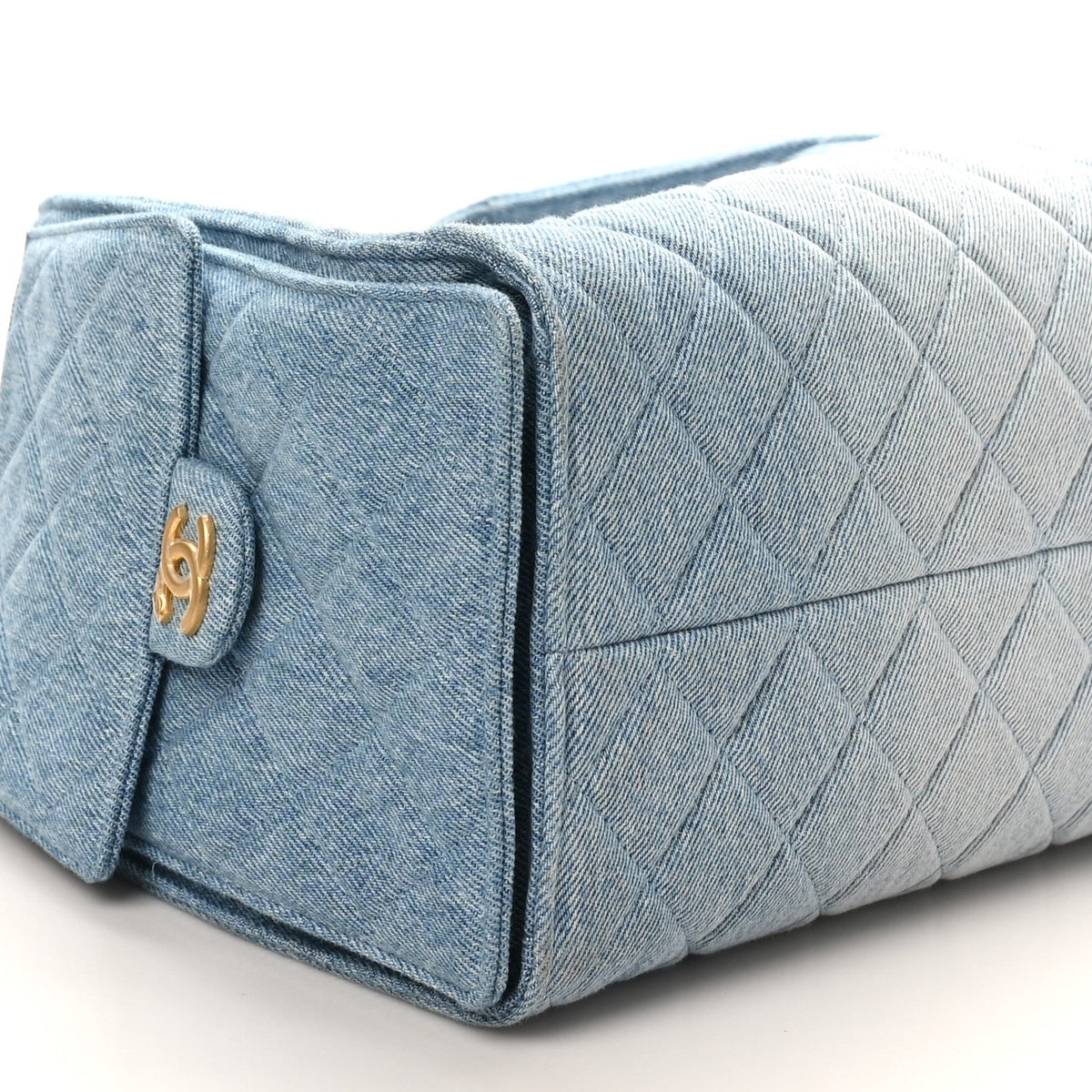 Chanel Washed Denim Quilted Medium 25 Handbag Blue