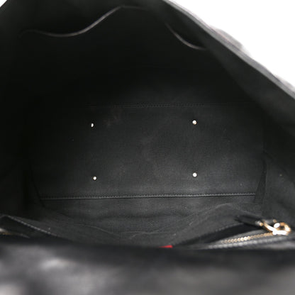 Valentino Garavani Nappa Large Candystud Top Handle Bag Black