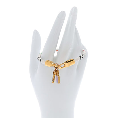 Louis Vuitton Monogram Multicolor Luck It Bracelet 19 White