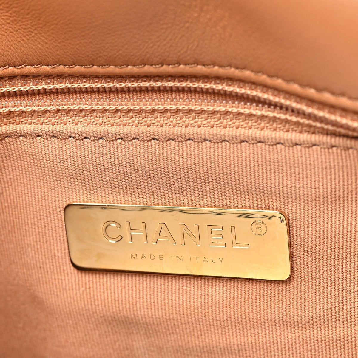 Chanel Lambskin Quilted Medium 19 Flap Brown