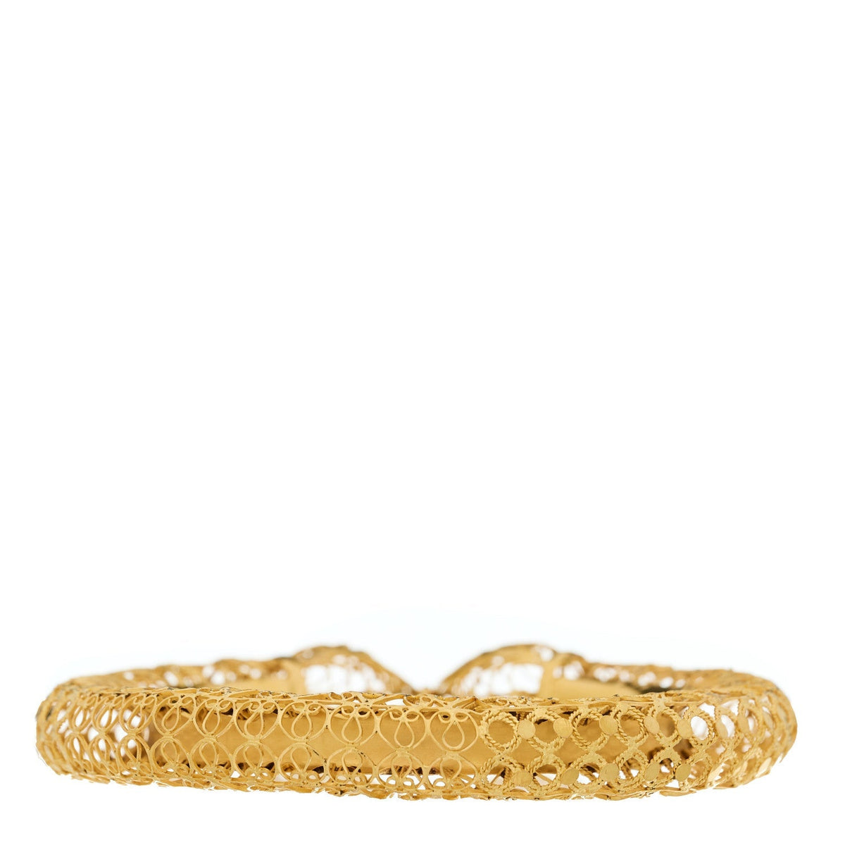 Parker & West 22K Yellow Gold Filigree Bangle Bracelet