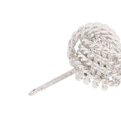 Tiffany Sterling Silver Twist Knot Earrings