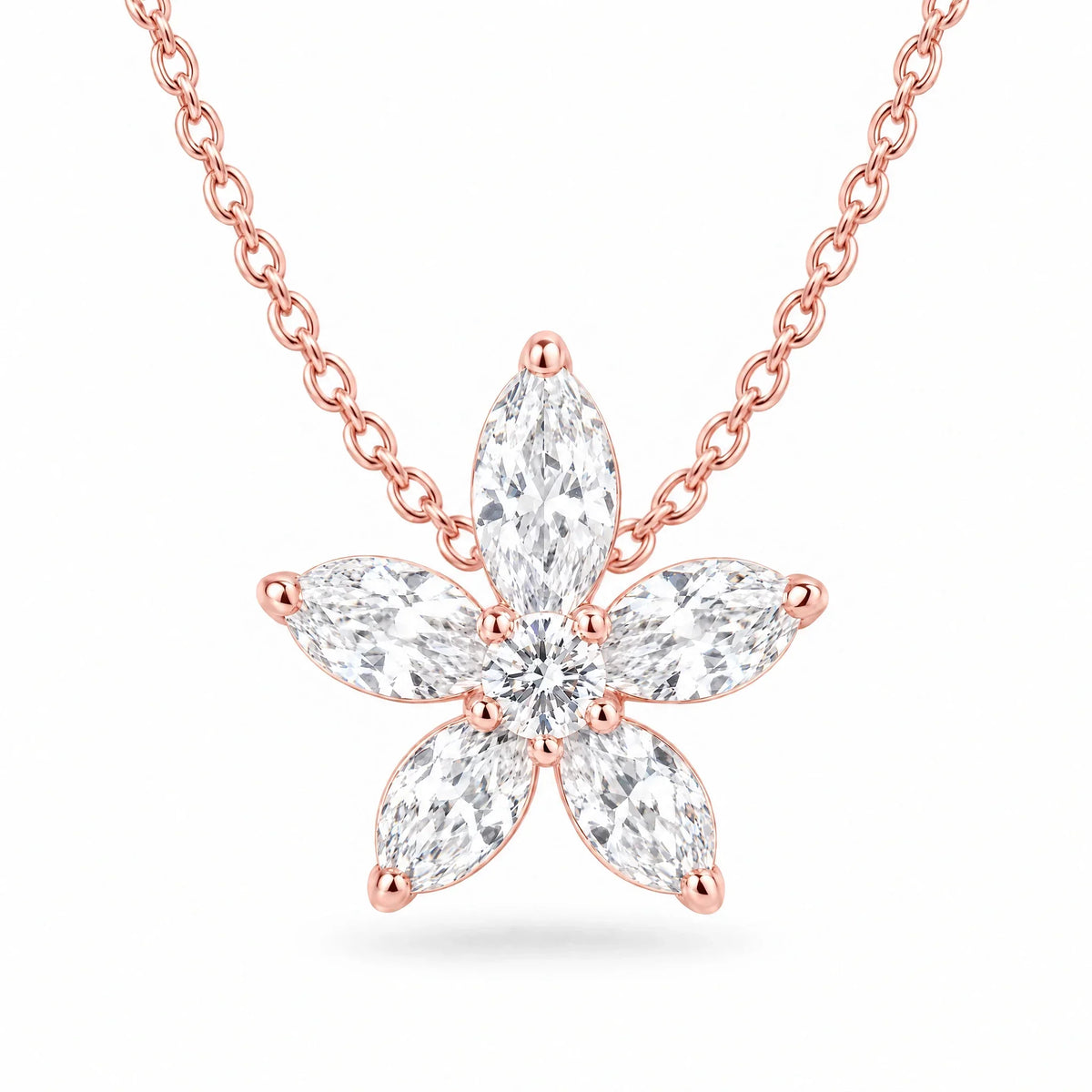Fiora 18K Gold Plated 925 Sterling Silver Cubic Zirconia Necklace
