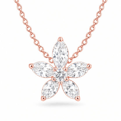 Fiora 18K Gold Plated 925 Sterling Silver Cubic Zirconia Necklace