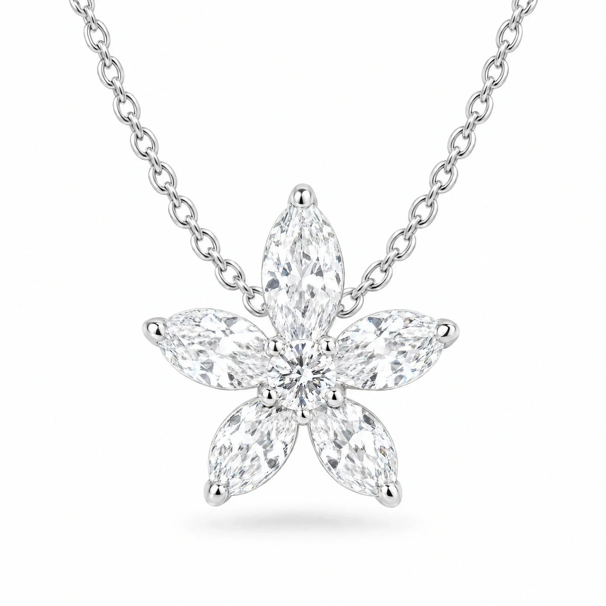 Fiora 18K Gold Plated 925 Sterling Silver Cubic Zirconia Necklace
