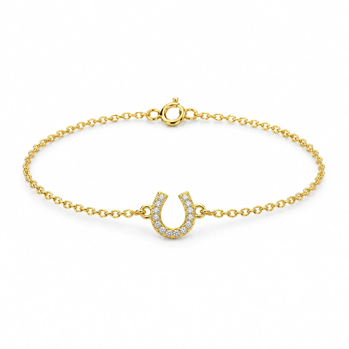 Fortuna 18K Gold Plated 925 Sterling Silver Cubic Zirconia Bracelet