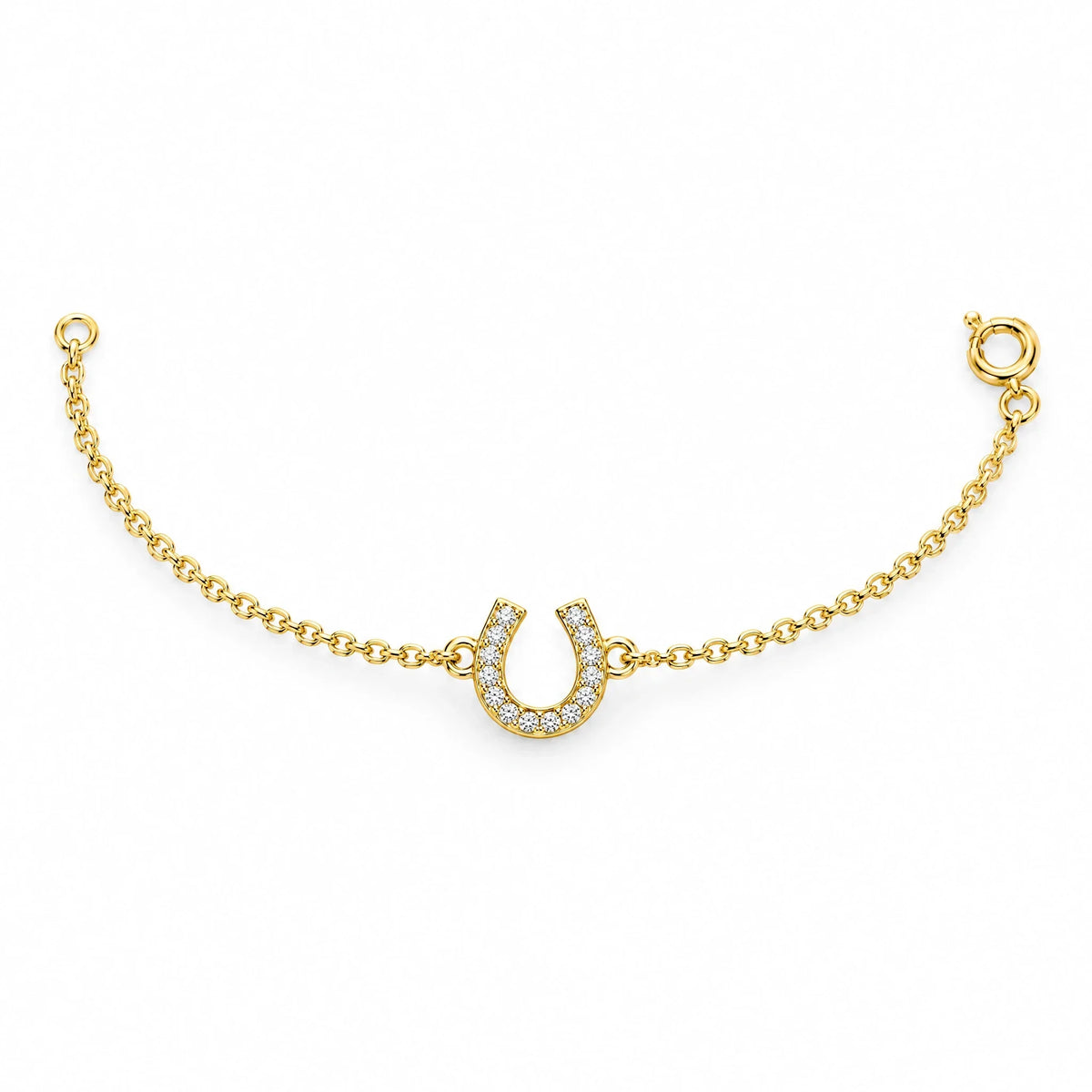 Fortuna 18K Gold Plated 925 Sterling Silver Cubic Zirconia Bracelet