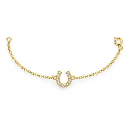 Fortuna 18K Gold Plated 925 Sterling Silver Cubic Zirconia Bracelet