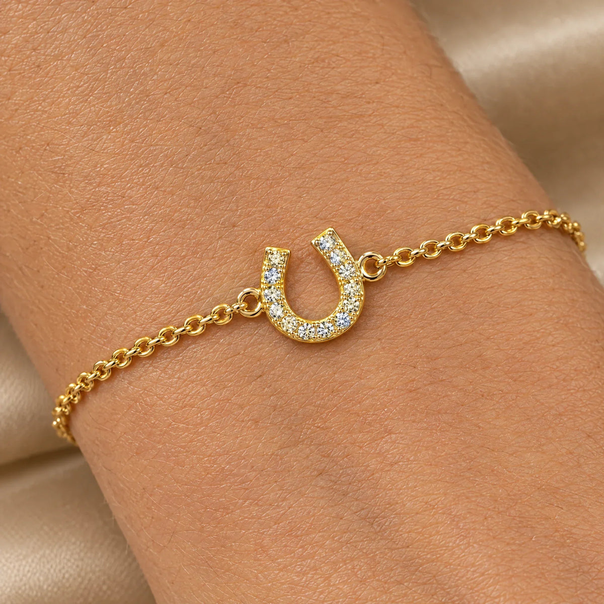 Fortuna 18K Gold Plated 925 Sterling Silver Cubic Zirconia Bracelet