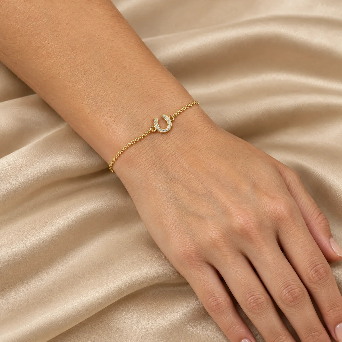 Fortuna 18K Gold Plated 925 Sterling Silver Cubic Zirconia Bracelet