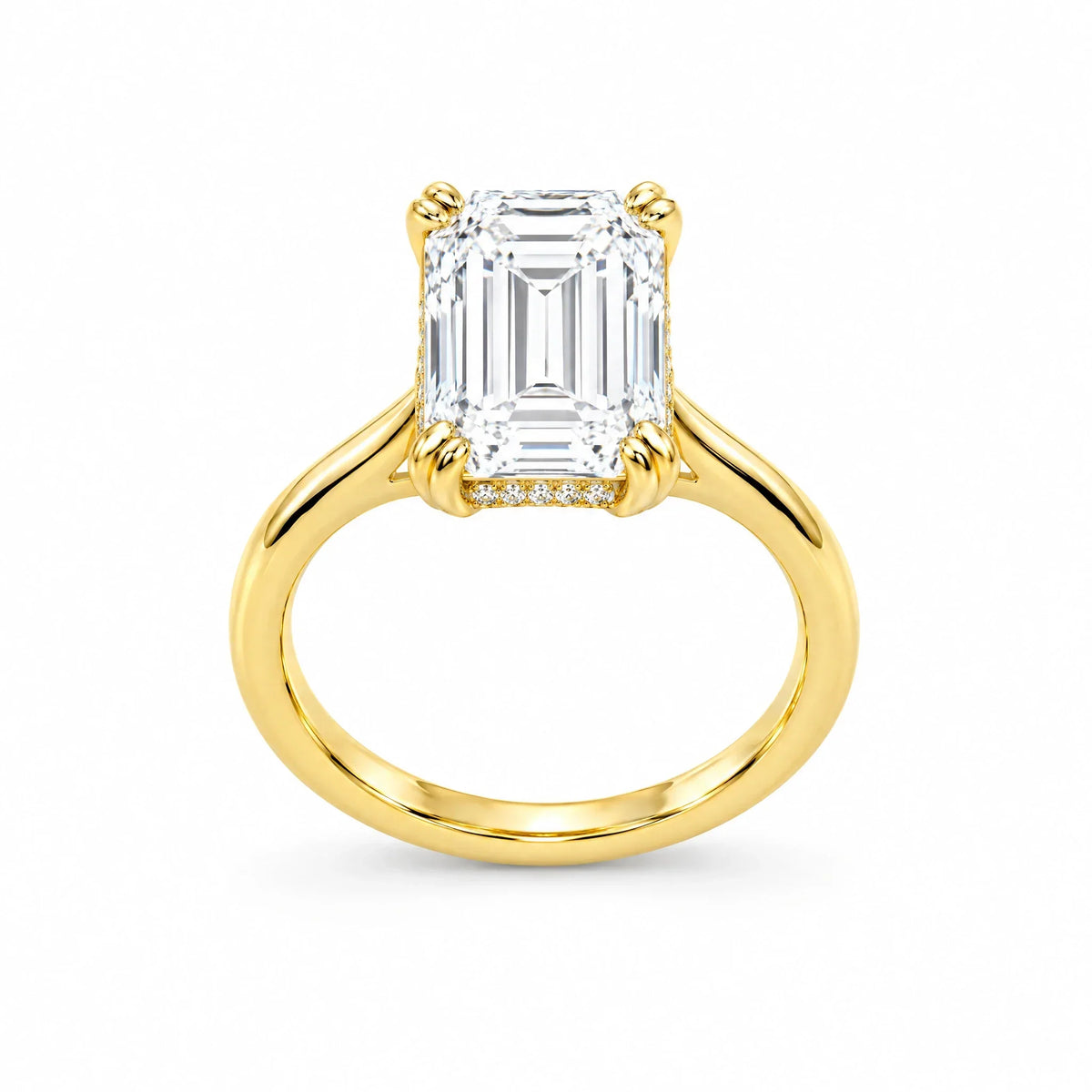 Genevieve 18K Gold Plated 925 Sterling Silver Cubic Zirconia Ring