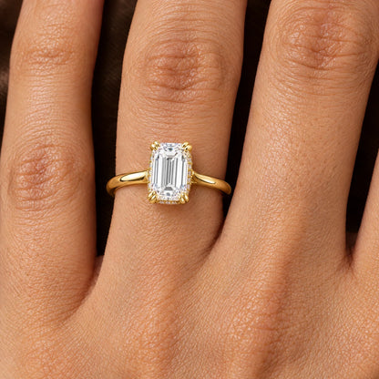 Genevieve 18K Gold Plated 925 Sterling Silver Cubic Zirconia Ring