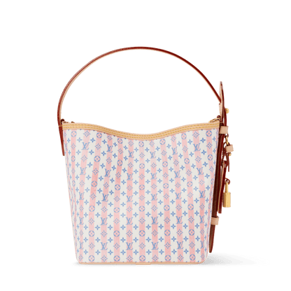Women's All In BB Monogram Mini Blue Coated Canvas Handbag