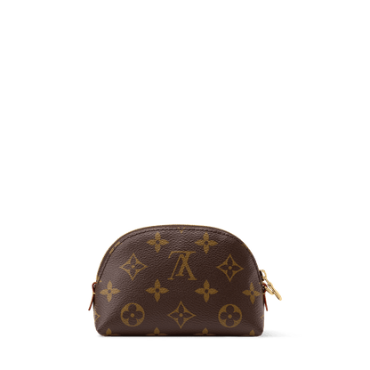 Women's Cosmetic Purse Monogram Coated Canvas Pouch M25653