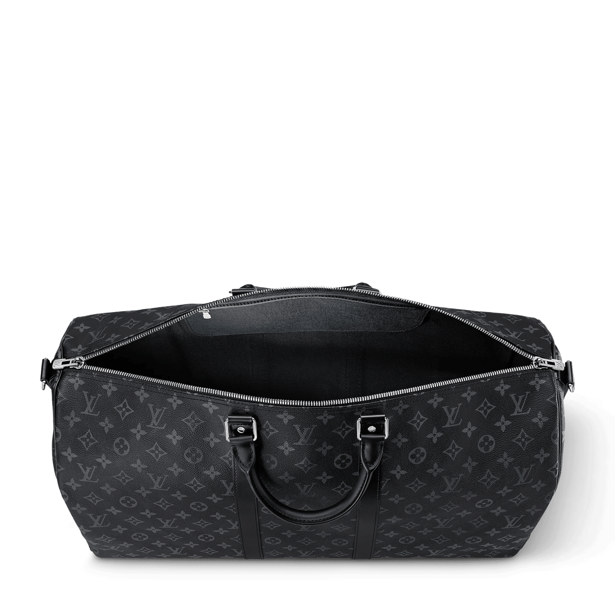 Men's Keepall 55 Bandoulière Bag Monogram Eclipse Grey
