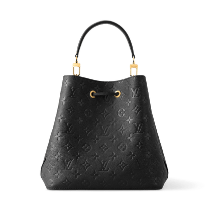 NéoNoé MM Monogram Empreinte Leather Black Gold-Toned Hardware