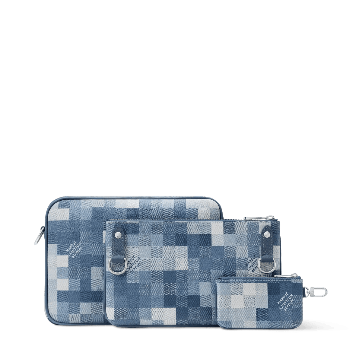 Men's Trio Messenger Bag Indigo