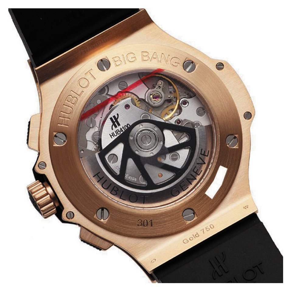 HB Big Bang, Gold Chronograph, 18k Rose Gold, 44 mm, Ref# 301.RX.1180.RX