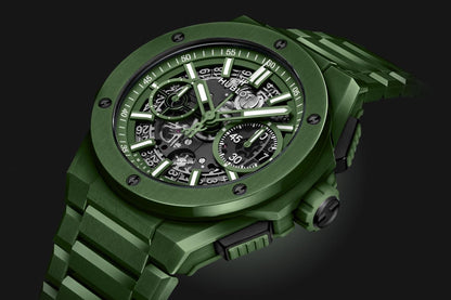 HB Big Bang INTEGRATED GREEN CERAMIC Ref# 451.GX.5220.GX