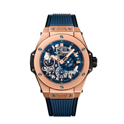 HB Big Bang Meca-10 King Gold Blue 45mm, Ref# 414.OI.5123.RX